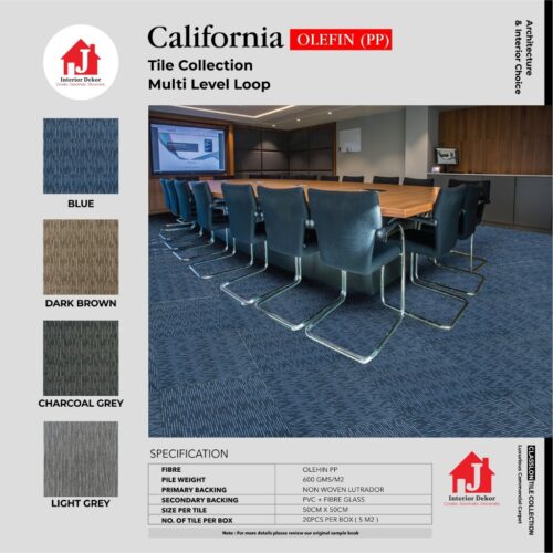 Karpet Tile California | Karpet Kantor 50 x 50 cm |