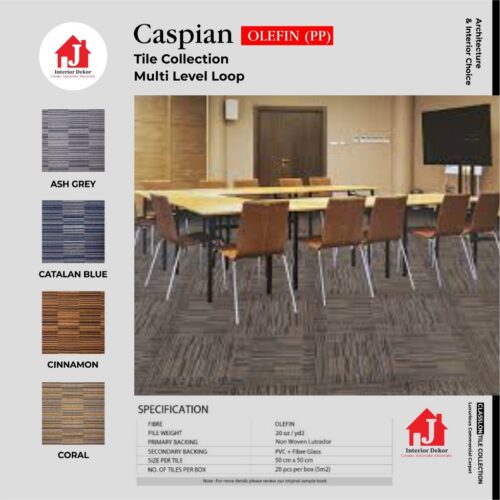 Karpet Caspian MULTI SCROLL Tile