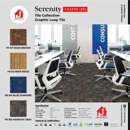 Serenity Karpet Tile Collection ukuran 50x50cm per Size Tile