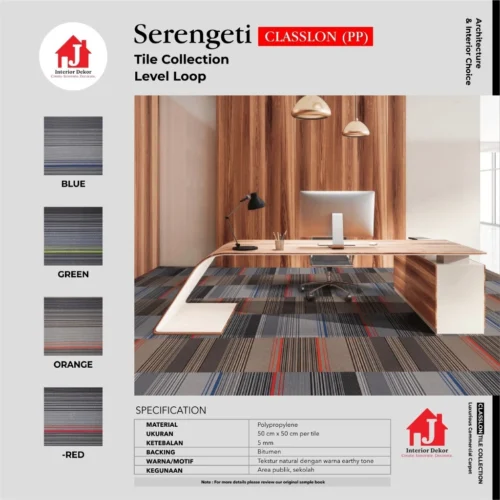 Karpet Tile Serengeti | Karpet Kantor 50 x 50 cm