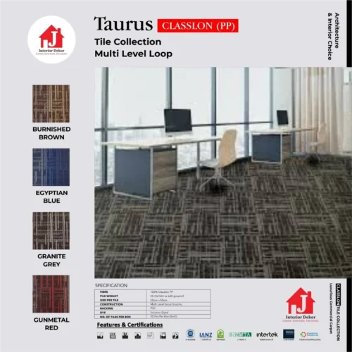 Karpet Tile TAURUS Collection | Karpet Kantor 50 x 50 cm