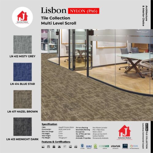 Lisbon New Cover Nylon Carpet Tile