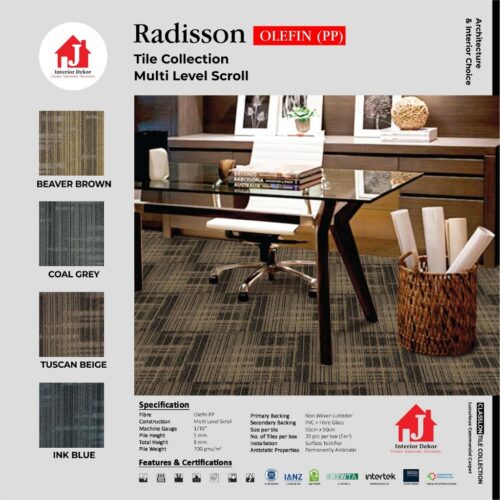 Karpet Tile Radisson Motif Tebal 8 mm