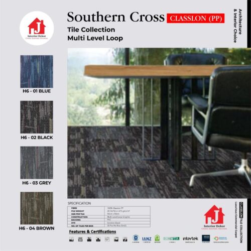 Karpet Tile SOUTHERN CROSS Collection | Karpet Kantor 50 x 50 cm |