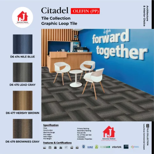 Citadel Karpet Tile ukuran per Tile 50x50cm