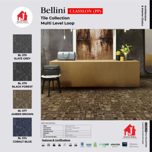 Karpet Bellini Motif | Karpet Tile untuk Kantor