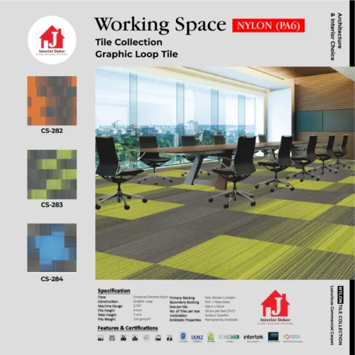 Karpet WorkingSpace | Karpet Tile Kantor Per Box