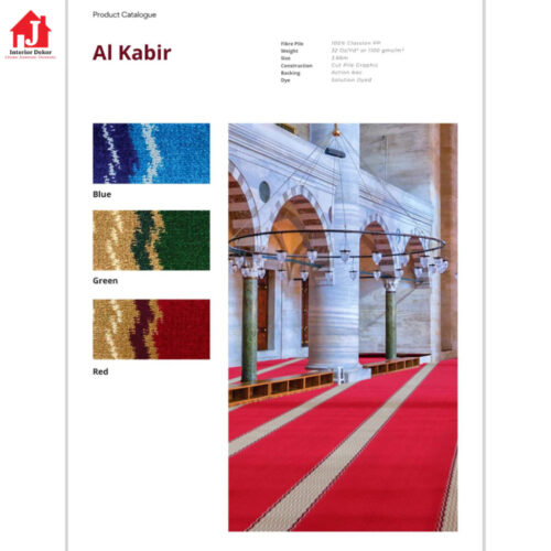 Karpet Al Kabir | Karpet Meteran | Harga Adalah Per Meter Lari